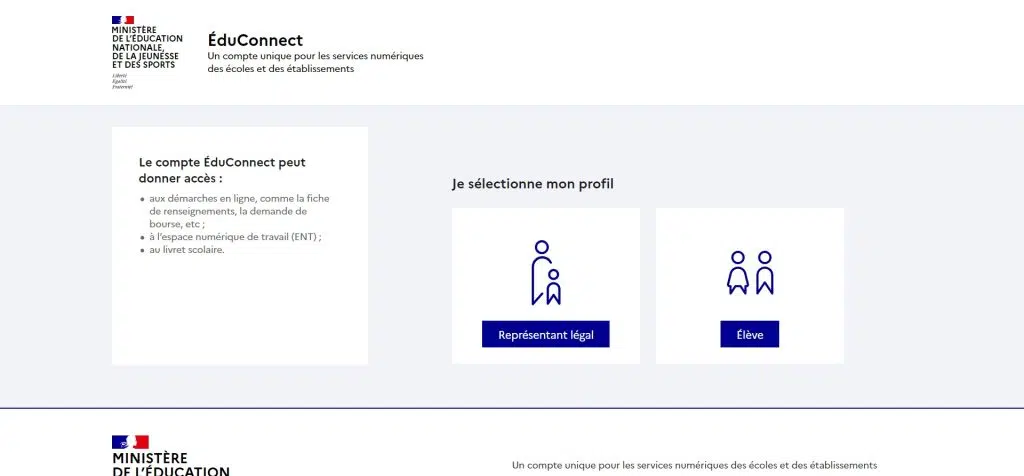 selection du profil educonnect educonnect.education.gouv .fr 