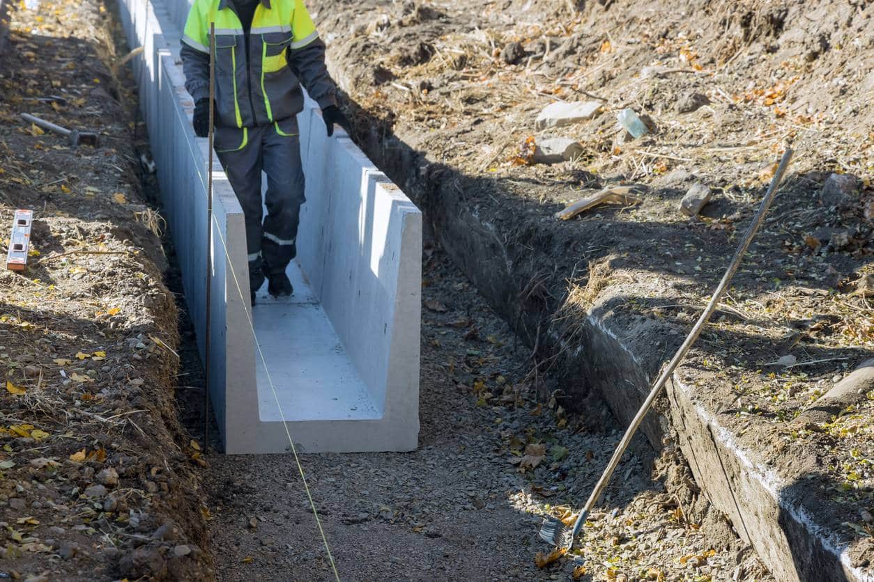 L'installation d'un système de drainage